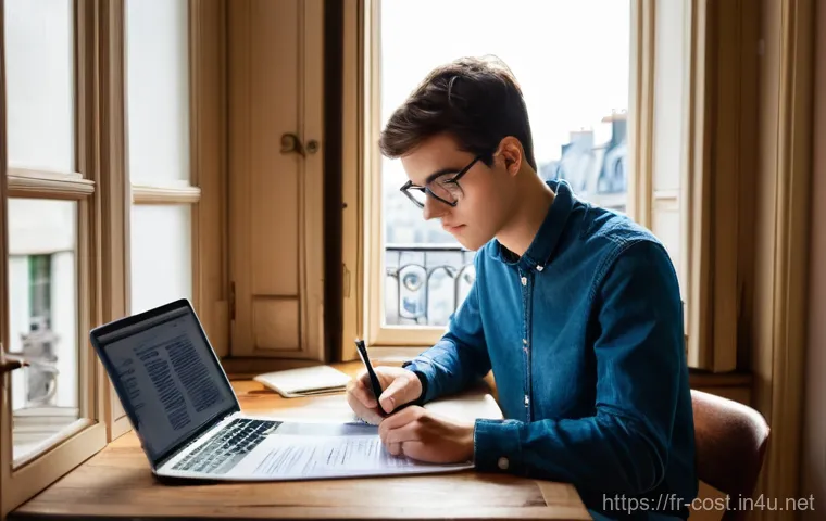 유학 비용 - **Prompt 1: Student Budget Management in Paris**
    A focused, young university student in their ea...